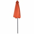 thumbnail image 4 of Resenkos 9Ft Patio Bistro Half Round Umbrella -Orange, Patio Offset Umbrella with Easy Tilt Adjustment, Outdoor Hanging Umbrella, Sunshade Umbrella Canopy, 4 of 7