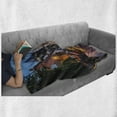 thumbnail image 6 of Gothic Soft Flannel Fleece Throw Blanket, York Minster View in Evening Cityscape Historical Landmark Street in the England, Cozy Plush for Indoor and Outdoor Use, 60" x 80", Multicolor, by Ambesonne, 6 of 6