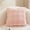 Pink #388, variant on Elegant Faux Fur Decorative Pillow Cover Shaggy Plush Square Cushion Case for Living Room and Bedroom Sofa Decor Comfortable Backrest Pillowcase-Brown