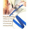 thumbnail image 2 of TaoLeHui Gimp Braid Trim 1/2 Inch x 14 Yards - Decorative Polyester Craft Ribbon for Upholstery, Costumes, Curtains & Gift Wrapping, 2 of 7