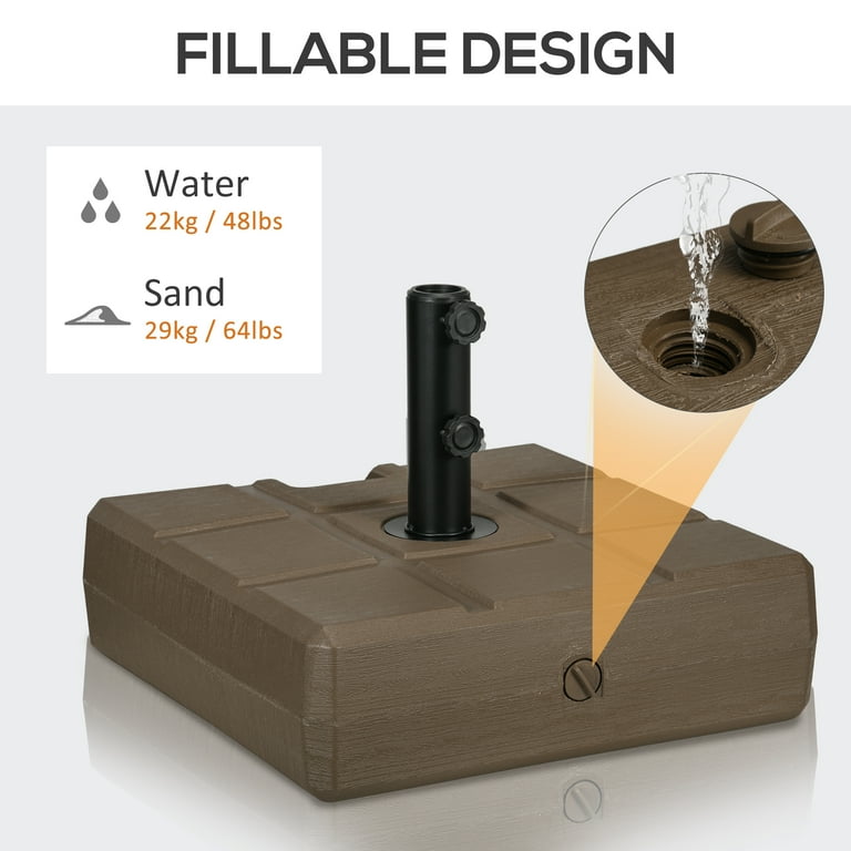 70 lb patio umbrella base Outdoor lb. Steel be sure to keep your patio umbrella securely in place with this 70 lbs Grosfillex US607066 70 lb. Sandstone