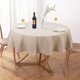 thumbnail image 1 of Mantel de lino texturizado AUSSPVOCT, impermeable, 152 cm, redondo, 1 of 7