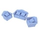 thumbnail image 1 of Juego de sofás para casa de muñecas, Juego de sofás para casa de muñecas de 3 Piezas, Muebles para Sala de Estar, sofá en Miniatura con Tiras Construido para el Futuro, 1 of 12