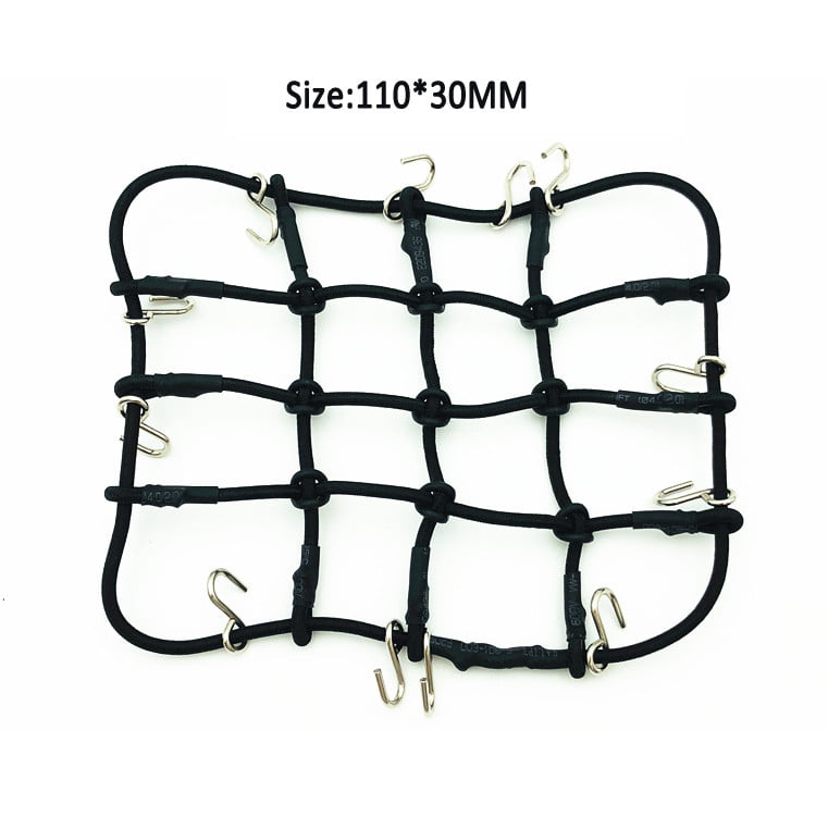 1/10 RC Elastic Luggage Net with Luggage for SCX10 RC Crawler Car Suitcase 