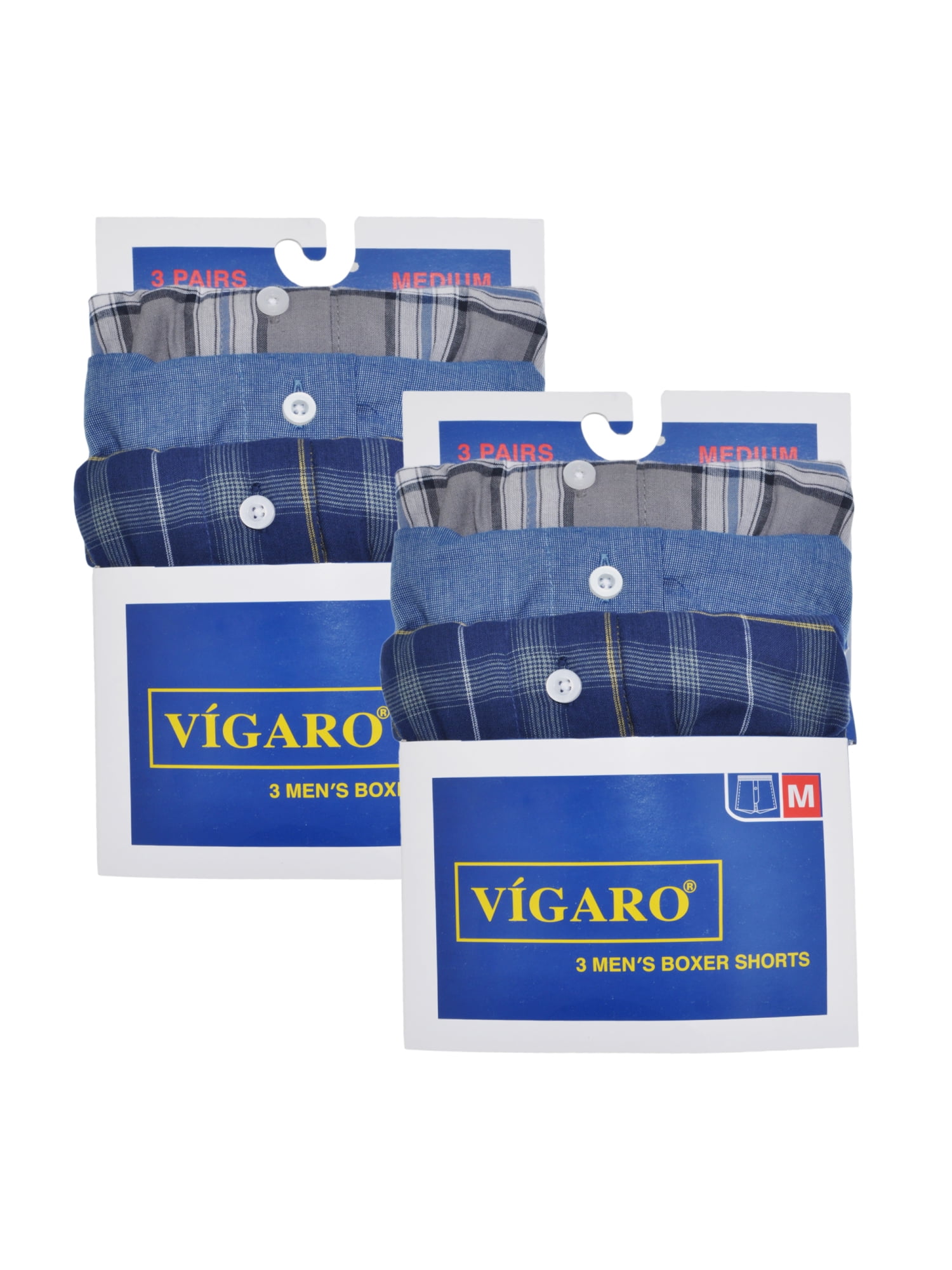 Vigaro Men's Cotton Blend Boxer Shorts (6-Pack) - Walmart.com