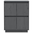 thumbnail image 3 of vidaXL Buffet Gris 60x34x75 cm Pin Massif, 3 of 5