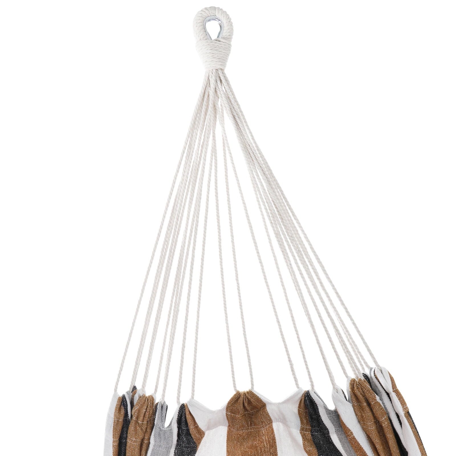 ZENSTYLE Portable Double Hammock with Stand Outdoor Patio 2 Person with Carrying Case, Brown, 112 in x 42 in