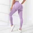 thumbnail image 6 of Leggings for Women BWASD High Waisted Tummy Control Lifting Seamless Soft Workout Outdoor Joggers Pants Light Violet S-XL Gym Athletic Yoga Lounge Daily, 6 of 8