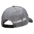 thumbnail image 4 of The Throwing Dart Embroidered Frayed Mesh Cap - Black OSFM, 4 of 5