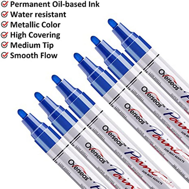 ZEYAR Permanent Oil-Based Paint Markers, Expert of Rock Painting, Permanent  Ink & Waterproof, Works on Rock, Wood, Glass, Metal, Ceramic and more (8