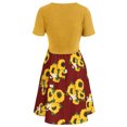 thumbnail image 5 of Ketyyh-chn99 Sundresses for Women Beach Maxi Dress Rompers Sleeve Ruffle Shorts Mini Dress Yellow,S, 5 of 5