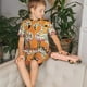 thumbnail image 4 of Fotbe Halloween Flamingos Pijama Estampada de 2 Piezas para Niños – Ropa de Dormir de Manga Corta Cómoda para Niños y Niñas, Camiseta y Shorts de Algodón-Small, 4 of 6
