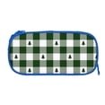 thumbnail image 3 of Goofa Green White Lumberjack Plaid Pattern Big Capacity Pencil Pen Case Office College Large Storage High Capacity Bag Pouch Holder Box Organizer, 3 of 9