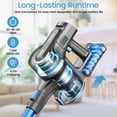thumbnail image 4 of YOMATECH Cordless Vacuum Cleaner, 45Kpa/450W Powerful Stick Vacuum, 6 in 1 Lightweight Vacuum Cleaners for Home Hardfloor Carpet Pet Hair, 4 of 10