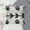 thumbnail image 2 of Dogs Lovers Moms Gift Nordic Abstract with Dog Paw Prints Body Throw Pillow Case Cushions Cover Pillow Sham Sofa Decorative Square Inches, 2 of 5