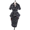 thumbnail image 2 of Women's Vintage Polka Dot Dress Set Ghost Mother Dress Beldam Scary Mother Outfits, 2 of 7