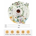 thumbnail image 6 of 13 Inch Round Placemats Set of 6, Easter Gnomes Non Slip Heat Insulation PP Table Mats, Spring Watercolor Eggs Flower Wood Grain Washable Place Mats for Kitchen Dining Party Table Decor, 6 of 7