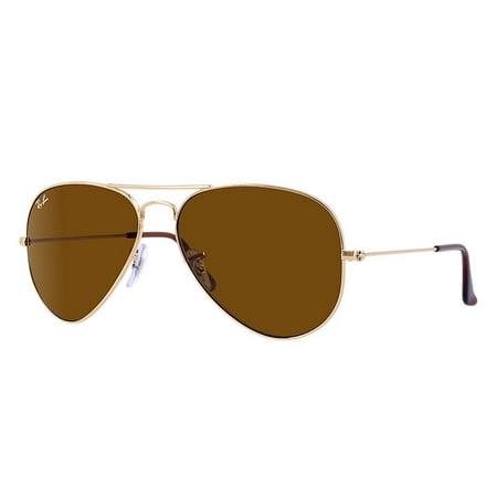 Ray-Ban RB3025 Classic Aviator Sunglasses, 55MM (Best Ray Ban Aviators For Small Face)