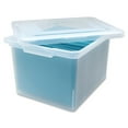 thumbnail image 3 of Lorell, LLR68925BD, Letter/Legal Plastic File Box, 2 / Bundle, Clear, 3 of 3