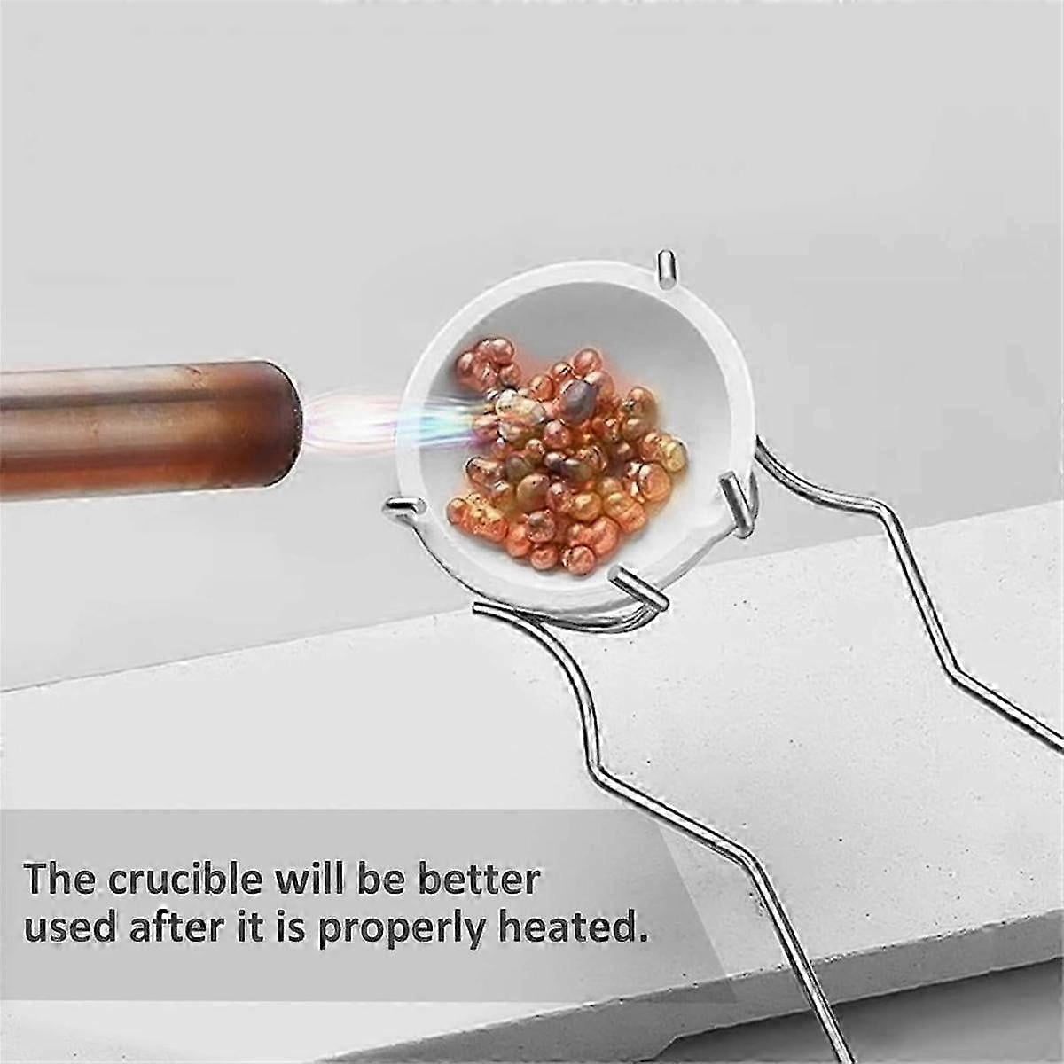 6Pcs Ceramic Quartz Crucible Kit for Metal Melting & Casting