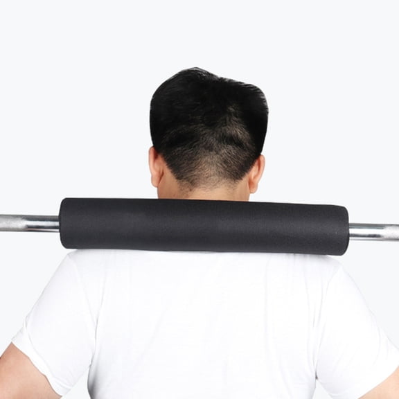 MUSEYA 1Pack Neck Support Barbell Pad Black Rubber Prevent Slipping Gym Training Athletes