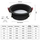 thumbnail image 3 of Lámpara de techo LED regulable antideslumbrante, foco LED de 3 W, 5 W, 7 W, 10 W, 12 W y 15 W, iluminación de fondo para interiores, CA 220 V, 110 V, 3 of 5