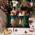 thumbnail image 3 of Christmas Pillow Covers 12x20 Inch Christmas Tree Decorative Green Throw Pillows Winter Christmas Decor for Home Couch TH-50B120, 3 of 6