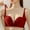 Wine Bras for Women, variant on SMihono Womens Wireless Bra No Underwire Seamless Push Up Bra Comfort Full Coverage Padded Bralette Soft Vneck Everyday Bras Beige L US(8)