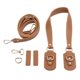 thumbnail image 1 of Cuero de la PU Correa de repuesto Bolsa Correa Monedero Correa Asas de bolso con hebilla - Tan Broncearse Soledad correas de repuesto para bolso, 1 of 10