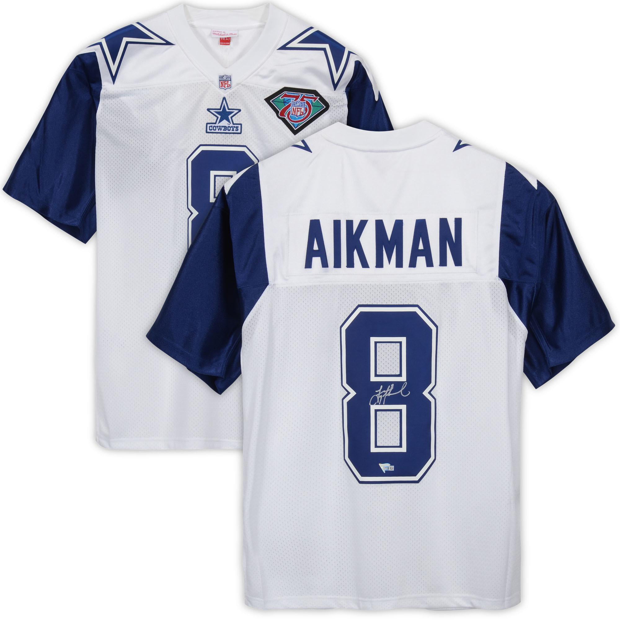 Troy Aikman Dallas Cowboys Autographed White Alternate Mitchell & Ness Authentic Jersey - Fanatics Authentic Certified - Walmart.com