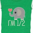 thumbnail image 4 of Inktastic Half Birthday Cute Elephant Girls Baby Bodysuit, 4 of 5
