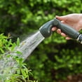 thumbnail image 6 of Vego Garden Retractable Hose Reel 1/2" x 130 ft Wall Mounted Hose Reel Automatic Rewind, Any Length Lock with 9 Patterns Sprayer Nozzle, Quick Connector and Adjustable shot Nozzle -Seaweed Green, 6 of 11