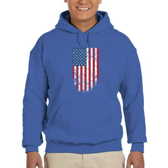 Usa Flag Graphic Hoodie Men -GoatDeals Designs, Male XX-Large