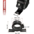 thumbnail image 3 of Unique Bargains 43mm Inner Diameter Auto Car Fuel Pump Clamp Mounting Bracket Aluminum Alloy Red, 3 of 6