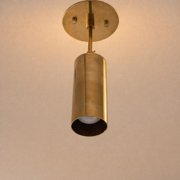 Handmade Brushed Brass Wall Sconce Light | Mid Century Cone Light