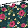 thumbnail image 3 of Pioneer Flower Floral Print Pattern Shower Curtain 72”x72", Bathroom Decorative Shower Curtain Set with 12 Hooks, Waterproof Washable, 3 of 6