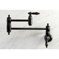 thumbnail image 2 of Kingston Brass KS3100PKL Duchess Wall Mount Pot Filler Faucet, Matte Black, 2 of 8