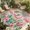 Pink, Sage, Beige, Rose, variant on Indoor Outdoor Area Rugs,Boho Minimalist Geometric Art Washable Patio Rug Non-slip Quick Dry Camping Rugs,Modern Teal Herringbone Texture Floor Carpet for Porch Deck Backyard RV Decor,6x9ft