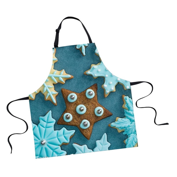 Delantal Navideño - Cocina Unisex con Varios Patrones - Lavable a Lavable Soledad Delantal de Navidad