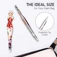 thumbnail image 4 of Eyebrow Tweezers Pinkiou Professional Slant tip Brow Clip Hair Removal Makeup Tool with Printed Beauty Cover Cosmetic 6 style pack of 6 pcs (Bikini), 4 of 8