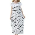 thumbnail image 1 of Sunnyoo Robe de Pyjama pour Petite Fille, Chemises de Nuit en Dentelle à Col Rond, Longue Tenue de Nuit, Nuisette Mignonne et Douce, 1 of 5