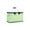 Green, variant on Foldable Picnic Basket with Insulated Liner, Yellow Gingham Oxford Cooler Bag with Metal Handles for Outdoor Camping Beach BBQ