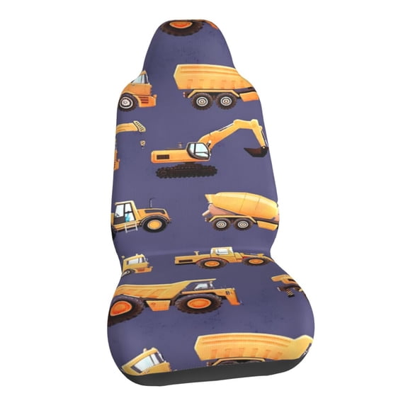 Kids Constructio Car Seat Covers Stretch Car Seat Protectors Universal Fit