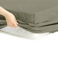 thumbnail image 2 of The Great American Store- 1800 Series 100% Authentic Microfiber Pack of 1 Fitted Sheet / Bottom Sheet 28 Inch Deep Pocket (Solid Dark Grey, Full XL) - ALL ROUND ELASTIC FOR PERFECT FIT, 2 of 6