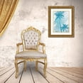 thumbnail image 3 of Orlov, Irena 12x14 Gold Ornate Wood Framed with Double Matting Museum Art Print Titled - Blue Palm Trees, 3 of 4