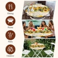 thumbnail image 6 of Country Star Sunflower Round Tablecloth 36-44 Inch Round Fitted Table Cloth with Elastic Edge, Vintage Rose Floral Farmhouse Waterproof Table Cover Protector for Outdoor Picnic Party Dining, 6 of 6