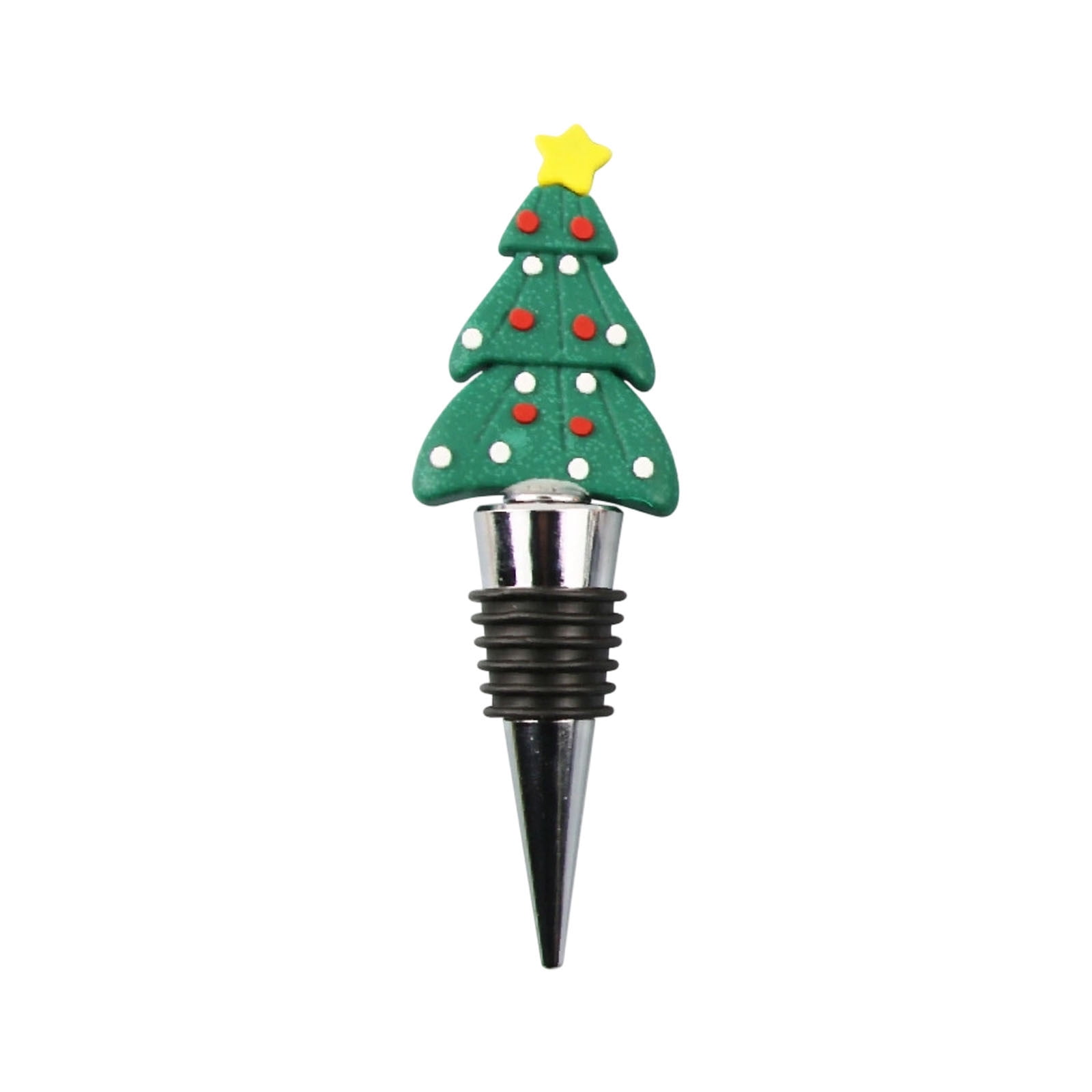 2026 Christmas Home Party Decoration Christmas Tree Shaped Wine Stopper Festive Bottle Stopper For Champagne Wine Ideal For Christmas Party Table Decor Gifts Christmas Celebration Party