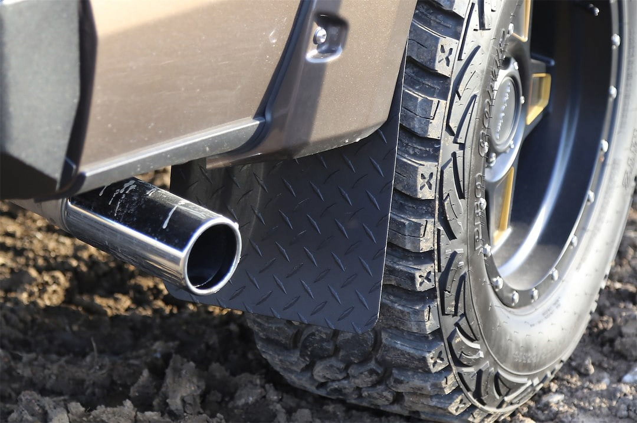 Dee Zee DZ1808TB Brite-Tread Mud Flaps Fits select: 2004-2018 FORD F150, 1999-2020 CHEVROLET SILVERADO