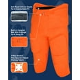 thumbnail image 3 of Exxact Sports Gladiator Men's Integrated Football Pants with Built-in Pads,&nbsp;Lightweight Ultra Flex&nbsp;Football Practice Pants (Orange, AL), 3 of 7