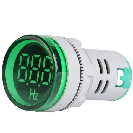 Digital Indicators Accessories - 22mm LED Digital Display Electricity Frequency Meter Indicator Signal Lamp Lights Tester Combo Measuring Range 20-75Hz